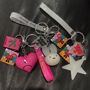 Bad Bunny keychain bundle